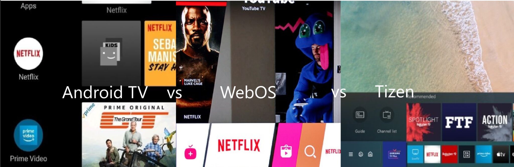 WebOS vs Tizen vs Android TV Comparison What is Best Smart TV OS
